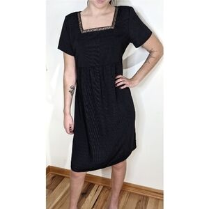 Vintage tie back baby doll midi dress